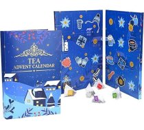 Spetebo Tējas grāmata Adventes kalendārs 2024 Lielais - 35 x 24 cm - Dažādu veidu tēja Ziemassvētku sezonai - Adventes Ziemassvētku dekorēšanas kalendāra izmēģinājuma komplekts