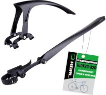 RBRL 700C velosipēdu dubļu sargs Ceļu velosipēdu dubļu sargs komplekts 20-24 collu saliekamajiem velosipēdu dubļu sargiem, ātrās atbrīvošanas stiprinājums, 5.11oz