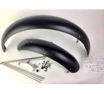 Classic Cycle Fat Bike plastmasas dubļu aizsargi Matt Black 26x4-4.8 124mm plats