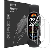 AOKUMA Ekrāna aizsargplāksne Xiaomi Smart Band 9, 2 gabali, Soft TPU ekrāna aizsargplāksne, saderīga ar Xiaomi Mi Smart Band 9, HD caurspīdīga ekrāna aizsargplāksne, noturīga pret skrāpējumiem, aizsargā pret eļļu un putekļiem
