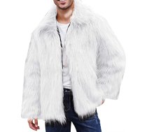Ziemas jaka Vīriešu kažokādas jaka Silta jaka Oversize kažokādas jaka Stand-Up apkakle Bomber jaka Mākslīgo kažokādu jaka Biezas vīriešu jakas oderētas Softshell jaka Šķiedras kažokādas jaka Forši rudens jaka modes