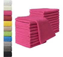 NatureMark 20 frotē dvieļu komplekts viesiem 30 x 50 cm, 100 % kokvilna, rozā krāsā