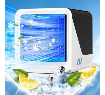 Mobilais gaisa kondicionieris, mobilais gaisa kondicionieris bez izplūdes šļūtenes, 3 ātrumi, 7 krāsu gaismas, USB uzlāde, zems trokšņa līmenis, mobilie gaisa kondicionieri, gaisa dzesētājs ar ūdens dzesēšanu mājām, birojiem, telpām