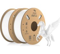 Creality Fast PLA filaments, balts filaments 1,75 mm Fast PLA 2 kg, 3D printeru filaments PLA ar izmēru precizitāti +/- 0,03 mm, 3D drukāšanas materiāls vairumam 3D printeru, 2 ruļļi