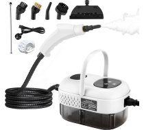 Rokas tvaika tīrītājs visam ar 9 piederumiem, 3,0 bāru 2500 W 1100 ml rokas tvaika tīrītājs netīrumu un tauku noņemšanai, pārnēsājams tvaika spiediens ar 3 birstes galviņām virtuves mēbelēm,