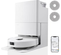 roborock Qrevo Pro robotizētā putekļsūcēja komplekts ar mopēšanas funkciju un pacelšanas mopu, 7000 Pa, FlexiArm Design™ malu tīrīšana, 60 °C karstā ūdens mopu mazgāšana, 2 papildu mopi, robotizētā putekļsūcēja komplekts (balts)