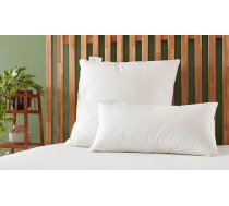 Badenia Trendline Eco 3 kameru spilvens ar spalvām un dūnām, 80 x 80 cm, balts, sertificēts Oeko-Tex, ražots saskaņā ar Vācijas kvalitātes standartu