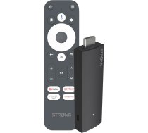 STRONG - 2K Android TV straumēšanas Stick - Leap-UNA - Wi-Fi 5 - Iebūvēts Chromecast - Saderīgs ar Google Assistant - Bluetooth - Viegla uzstādīšana - Melns