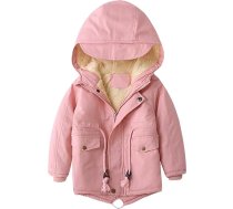 linboo Bērnu bērnu ziemas jaka zēnu zēni meitenes silts izklāta Blouson Hoodie biezs mētelis Parka bērnu ziemas mēteļi