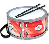 Bontempi BeatMaster bungas ar dubulto membrānu, plecu siksnu un 25 cm garām nūjiņām pilnvērtīgai ritmiskajai pieredzei, sarkanas, 25 x 25 x 12 cm