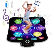 Uzlādējams bērnu deju paklājs 3-12 gadus veciem bērniem, gaismas deju paklājiņu baterija ar lielu ietilpību, mūzikas Bluetooth deju paklājs, meiteņu rotaļlieta Ziemassvētku dāvanai
