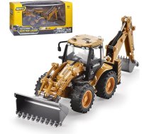 1:50 ekskavatora rotaļlieta, traktors ekskavators, būvlaukuma transportlīdzekļi bērniem, buldozera rotaļlieta no 8 gadiem, 2-in-1 ekskavators Ziemassvētku dzimšanas dienas dāvana zēnam