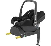 Maxi-Cosi CabrioFix i-Size bērnu sēdeklītis, CabrioFix i-Size Isofix pamatnes komplekts - 0+ grupas bērnu sēdeklītis, elastīga ceļošanas sistēma, 0-12 mēneši, 40-75 cm + CabrioFix i-Size pamatne, Essential Black