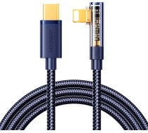 Kabeļa leņķveida kabelis iPhone USB-C - Lightning 20W 480 Mbps 1,2 m zils