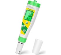 Digitālais pH mērītājs Pool Salt Tester 5 in 1 pH sāls TDS EC mērītājs Sāļuma pH mērītājs sālsūdens baseiniem, burbuļvannām, spa, akvārijiem, mājas alus pagatavošanai