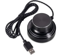 Nobsound Pilnmetāla USB skaļuma regulēšanas kloķis VOL Controller Bezzaudējumu audio regulators logu/Mac skaļuma regulēšanai