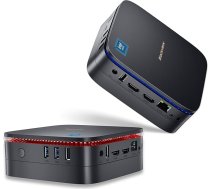 Blackview Mini dators, Intel 12. paaudzes N95 (līdz 3,4 GHz) Mini dators Windows 11 ar 16 GB DDR4 RAM, 1 TB M.2 SSD, Mini galddators, Mini spēļu dators, 4K HD, Dual HDMI, Gigabit Ethernet, 5G WiFi, melns