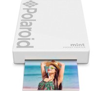 Polaroid Mint: Taschendrucker mit Zink-Papier. Bluetooth für Android- und iOS-Geräte. Druckt in selbstklebendem Zink-Papier 2x3"- Weiß