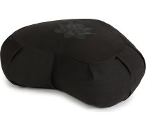 Yoga Studio YS/ZAF/CRES/Black/Lot Lot Jogas pusmēness zafu - 42 x 13 x 18 cm, meditācijas pufs ar kokvilnas pārvalku, griķu pārvalku un rokturi pārnēsāšanai. Jogas piederumi (melns), regulāra