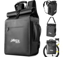 JASCOPRO 3-in-1 velosipēdu pannier bagāžnieks, 25-32L ūdensnecaurlaidīga pannier bagāžnieka soma, ūdensnecaurlaidīga velosipēda soma, pannier bagāžnieks, velosipēda soma, mugursoma, aizmugurējais pannier bagāžnieks ar 16 collu klēpjdatora