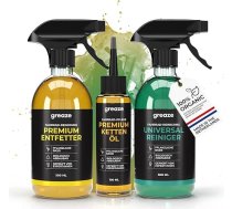 Greaze Premium Bicycle Chain Oil Cleaning Set Standard - Ilgtspējīga ķēdes kopšana jūsu velosipēdam - velosipēda ķēdes eļļa velosipēda ķēdei - ķēdes eļļa velosipēdam