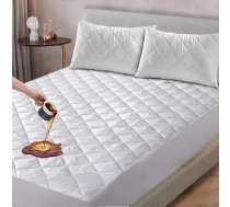 DreamNights Stepēts ūdensnecaurlaidīgs matrača aizsarglīdzeklis Super King Size 182x200cm Super Soft 30cm Deep Fitted Matracis Anti alerģisks elpojošs hipoalerģisks matrača pārvalks