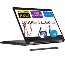 Lenovo ThinkPad L13 Yoga Gen 2 Touchscreen 2-in-1 Business Laptop, Intel i5-1145G7, 13,3" FHD, 16GB RAM, 512GB SSD, ASV tastatūra, Stylus Pen, Win10 Pro (atjaunots)