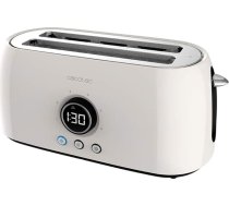 Cecotec ClassicToast 15000 Beige Extra Double Digital Toaster 1500 W ietilpība 4 maizes šķēlītēm, 2 īpaši platas garas slotas, 3 funkcijas, LED gaisma, ietilpst augšējie stiprinājumi