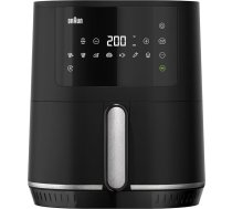 Braun MultiFry 3 HF 3030 karstā gaisa fritēze, 4,3 L, 1500 W, digitālā temperatūras kontrole, 80-200 °C, taimeris, 8 programmas, skārienjūtīga vadība, nesadalāms pārklājums, gatavošanas grozs un režģis, var mazgāt trauku mazgājamā maš