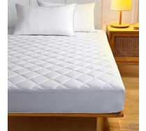 AR Ware Stepēts matrača aizsargs Vienvietīgs elpojošs antialerģisks matrača pārvalks 90x190cm Mazgājams matrača pārvalks ar dziļām kabatām 30cm White