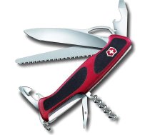 Victorinox Ranger Grip 79 kabatas nazis (12 funkcijas, vienas rokas bloķēšanas asmens), sarkans/melns, daudzkrāsains