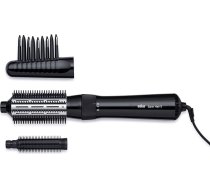 Braun Satin Hair 3 karstā gaisa lokšķēru birste ar ķemmi un birstes piederumu AS 330 melna, 1 gab.