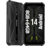Ulefone Armor X12 Pro āra viedtālrunis Android 14 ar astoņkodolu 8GB + 64GB/SD-256GB, IP68 mobilais tālrunis bez līguma, ūdensizturīgs, 4G Dual SIM mobilais tālrunis ar 4860mAh akumulatoru, 13MP + 8MP, 5GHz