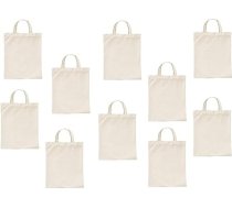 noTrash2003 Maza aptieciņa kokvilnas džutas maisiņš Tote Bag Dāvanu maisiņš Auduma maisiņš medikamentu gleznošanai un drukāšanai Oeko-Tex Apstiprināts dabīgs iepakojums 10 gab 22