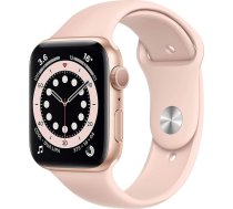 Apple Watch Series 6 (GPS, 44MM) Aluminiumgehäuse Gold mit Rosa Sand Sportarmband (vispārējs)