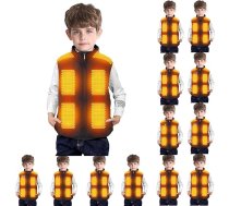 Battnot Siltā veste Bērnu siltā veste Bērnu USB uzlādes veste Elektriskā siltā veste Siltā jaka Siltā jaka Mazgājamā skola Slēpošana Ziemas apkures veste Āra veste