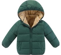 Ziemas jaka Bērnu flīsa jaka ar kapuci Plain Down Jackets Vēja necaurlaidīga jaka ar kapuci Leisure āra jaka zēni meitenes Silts Unisex bērnu jaka ar Zip Softshell jaka 1 - 6 gadi