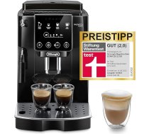 De'Longhi Magnifica Start ECAM222.20.B Pilnībā automātisks kafijas automāts ar piena putošanas sprauslu kapučīno, Espresso tiešo ciparnīcu un 2x Espresso funkcijām, 13 pakāpju konusveida dzirnaviņas, 1450 W, melns, melns