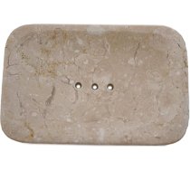 ART-CRAFT ar rokām darināts marmora ziepju trauks - dabīgā akmens ziepju turētājs vannas istabai, izlietnei un dušai - taisnstūra formas 11,5 x 7,8 x 1,8 cm