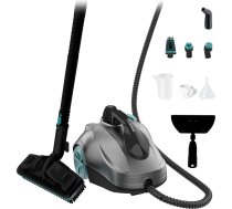 Cecotec Hydrosteam 2000 Easyhome Max tvaika tīrītājs: 2000 W jauda, 60 g/min, 5 bāru spiediens, 7,5 m darbības rādiuss, XXL tvertne ar 2 litriem, 150 minūšu nepārtraukta darbība, iekļauts piederumu komplekts