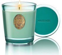 M&SENSE aromātiskā svece Fresh Linen, 260 g aromātiskās sveces stiklā, dabīgā sojas svece, 50 stundas degšanas laiks, dāvanu svece sievietēm un vīriešiem, dāvanu svece