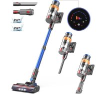 Bezvadu putekļsūcējs, 550W/45KPa/70 minūšu bezvadu putekļsūcējs ar inteliģento displeju, putekļsūcējs ar automātisko režīmu un pretsaķeres birsti paklājiem un cietajām grīdām