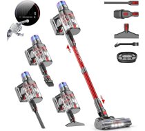 V15 ProMax bezvadu putekļsūcējs 600 W 48000 Pa 70 Min, akumulatora putekļsūcējs Brīvi stāvošs akumulatora putekļsūcējs ar dubulto putekļu tvertni un automātisko režīmu Akumulatora putekļsūcējs priekš