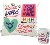 Valentīna dienas dāvanas Oriģināls Jubileja Personalizēta spilvens un kauss Mīlestība līgavainis Sievietes Sievietes Vīrietis Spilvens Mīlestības vēstījumi Pāri Ziemassvētku pārsteigums Romantiska dāvana