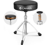 CAHAYA Pastiprināts paplašināts bungu krēsls: 8 cm īpaši biezs polsterēts bungu taburete 35 cm pagarināt diametru augstums regulējams no 48-64 cm bungu taburetes kravnesība līdz 200 kg