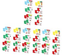 UPKOCH 32 komplekti Christmas Stocking Šūšanas soma bērniem Ziemassvētku rotaļlietu rotaļlietas Bērnu amatniecības komplekts Toy Ziemassvētku rotājumi Ornaments DIY piegādes dekorēšana Ziemassvētku svinībām