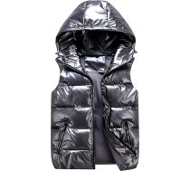 SEAUR Bērnu dūnu veste ar kapuci Ziemas jaka ar kapuci Zēni Meitenes veste Āra vējdroša Viegla Pufera veste 110-160 cm