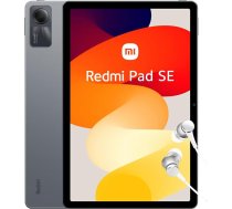 Xiaomi Redmi Pad SE Android planšetdators, 11 collu FHD+ displejs, WiFi, 8000 mAh akumulators, MIUI 14, 4 + 128G (1TB TF), 4 stereo skaļruņi ar Dolby Atmos, grafīta pelēks