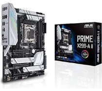 Asus Prime X299- A II ATX pamatplate (Intel X299) LGA 2066, 12 IR3555 barošanas pakāpes, DDR4 4266 MHz, trīs M.2, USB 3.2 Gen 2 Type-C, Intel LAN un Aura Sync RGB apgaismojums