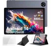 Ulefone Tab A11 Pro planšetdators Android 14 2024, 16GB + 256GB/1TB SD 11 collu Helio G99 Octa-Core 8000mAh 16MP + 8MP Spēļu planšetdatori bez SIM kartes 4G LTE Dual SIM/WiFi 6/BT5.2/GPS OTG ar korpusu un ekrānu